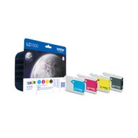 Brother LC-1000VALBPDR inktcartridge Origineel Zwart, Cyaan, Magenta, Geel