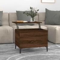 Salontafel 60x44,5x45 cm bewerkt hout bruin eikenkleur