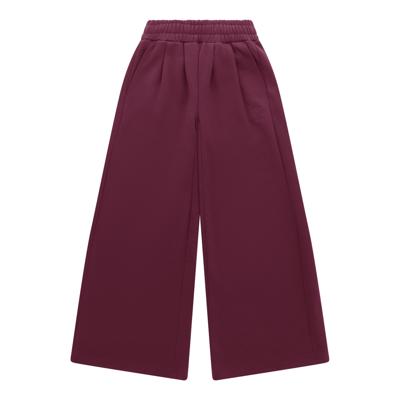 Osaka Women Wide Leg Sweatpants Cherry