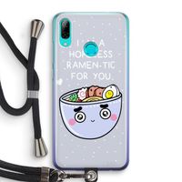 I'm A Hopeless Ramen-Tic For You: Huawei P Smart (2019) Transparant Hoesje met koord