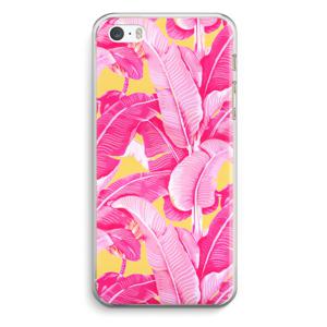 Pink Banana: iPhone 5 / 5S / SE Transparant Hoesje