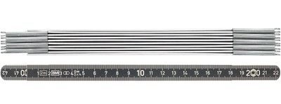 BMI Duimstok | lengte 2 m | breedte 14 mm | EG II | aluminium zwart | 1 stuk - 961200044S - 961200044S