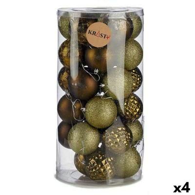 Set kerstballen Krist+ Groen PVC (4 Stuks)