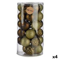 Set kerstballen Krist+ Groen PVC (4 Stuks)