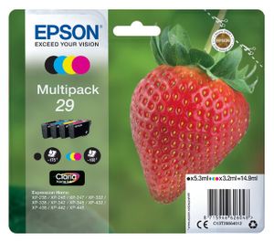 Inktcartridge Epson 29 T2986 zwart + 3 kleuren