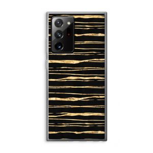 Gouden strepen: Samsung Galaxy Note 20 Ultra / Note 20 Ultra 5G Transparant Hoesje