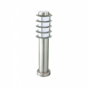 LED Tuinverlichting - Staande Buitenlamp - Nalid 3 - E27 Fitting - Rond - RVS - Philips - CorePro LEDbulb 827 A60 - 5.5W - Warm Wit 2700K