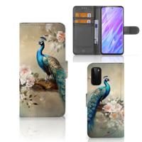 Telefoonhoesje | Met pasjeshouder | voor Samsung Galaxy S20 Vintage Pauwen Telefoonhoesje | Met pasjeshouder | voor Samsung Galaxy S20 Vintage Pauwen