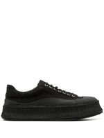 Jil Sander baskets à empiècements - Noir