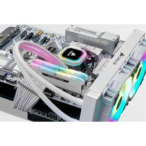 Corsair 16 GB DDR4-3200 Kit werkgeheugen CMH16GX4M2E3200C16W, Vengeance RGB PRO SL, XMP 2.0