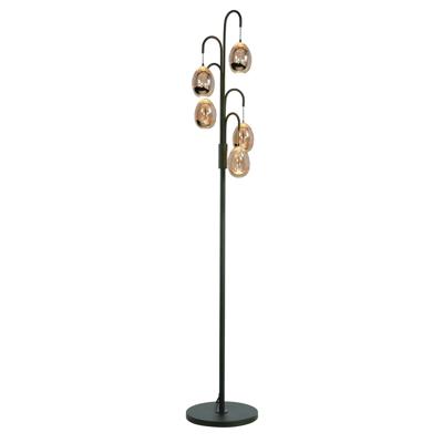 Highlight VloerlampGolden Egg zwart 5-lichts - V4456.01