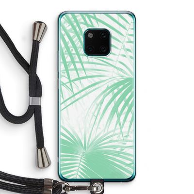 Palmbladeren: Huawei Mate 20 Pro Transparant Hoesje met koord