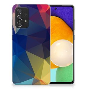 Samsung Galaxy A52 (5G/4G) TPU Hoesje Polygon Dark