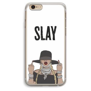 Slay All Day: iPhone 6 Plus / 6S Plus Transparant Hoesje