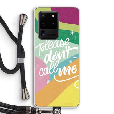 Don't call: Samsung Galaxy S20 Ultra Transparant Hoesje met koord