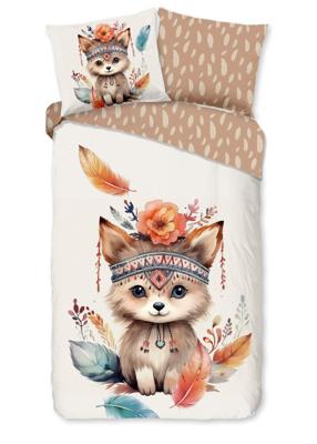 Good Morning Kinderdekbedovertrek "baby vos/ herfst thema" - Multi - (140x200/220 cm) - Katoen