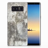 Samsung Galaxy Note 8 TPU Siliconen Hoesje Beton Print