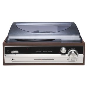 Denver Retro platenspeler - Ingebouwde Speakers - FM Radio - Auto-stop Functie - AUX - Phono - VPR190 - Hout