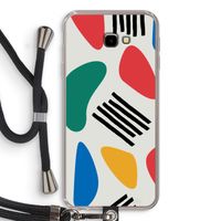 Illustratieve pop 1: Samsung Galaxy J4 Plus Transparant Hoesje met koord