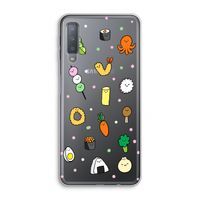 Happy bento friends: Samsung Galaxy A7 (2018) Transparant Hoesje