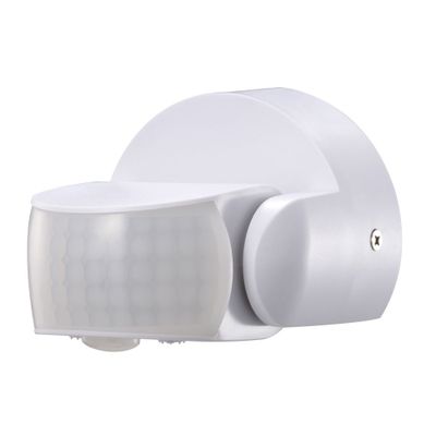 HOFTRONIC™ PIR bewegingssensor met schemerschakelaar 180° bereik 12 meter Maximaal 600 Watt opbouw wit IP65