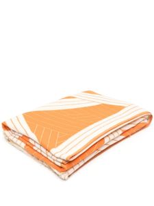 Missoni Home couverture à motif asymétrique - Orange