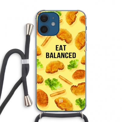 Eat Balanced: iPhone 12 mini Transparant Hoesje met koord