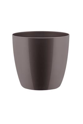 Bloempot Brussels diamond rond 22 cm oyster pearl - Elho