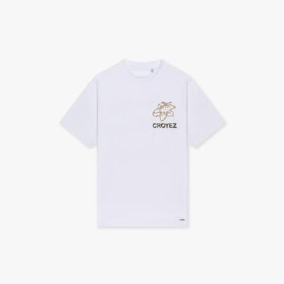 Croyez Homme Gardener T-shirt Cr1-fw25-27 Print T-shirts 2100 White