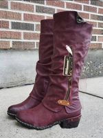 Casual Block Heel Fall Boots