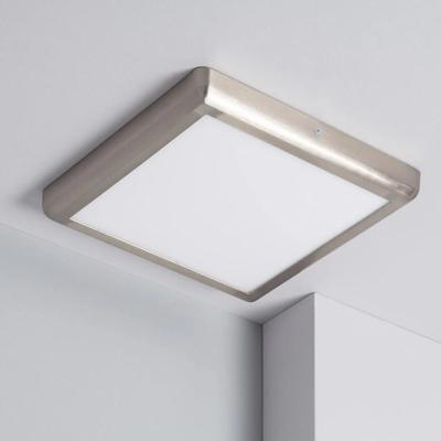 Plafondlamp opbouw paneel Vierkant zilveren design 24W LED opbouw paneel 300mm