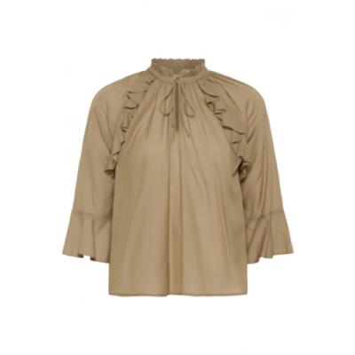 Kaffe - Bruin | unisex | Blouse | Bruin | 44 | regular | Kamst mode