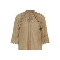 Kaffe - Bruin | unisex | Blouse | Bruin | 44 | regular | Kamst mode