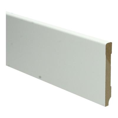 MDF Moderne plint 90x12 voorgelakt RAL9010 - lengte 240cm