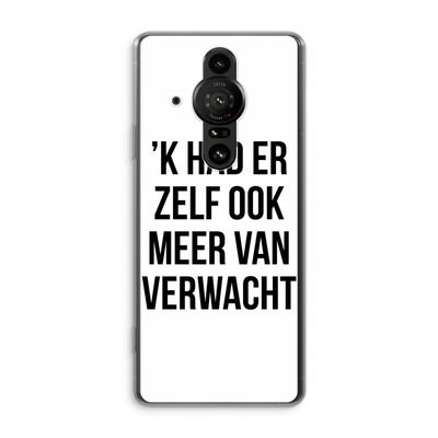 Meer verwacht: Sony Xperia Pro-I Transparant Hoesje