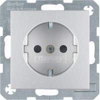 Hager 47231404 veiligheidsplaatje voor stopcontacten Aluminium