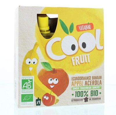 Vitabio Appel banaan 90 gr bio (4 st)