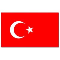 Gevelvlag/vlaggenmast vlag Turkije 90 x 150 cm   - - thumbnail