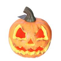 Halloween pompoen decoratie - met licht - oranje - Dia 22 cm - Versiering buiten/binnen Halloween pompoen decoratie - met licht - oranje - Dia 22 cm - Versiering buiten/binnen