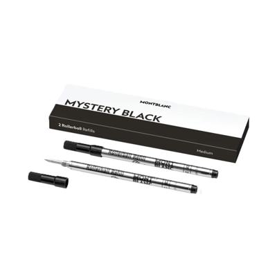 Navulling voor balpen Montblanc MISTERY BLACK Zwart 2 Stuks