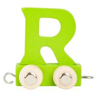 Small Foot - houten lettertrein groen - r - 12 stuks Small Foot - houten lettertrein groen - r - 12 stuks