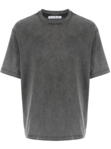 Acne Studios t-shirt en coton à patch logo - Gris