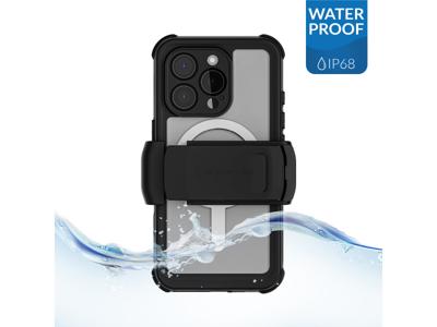 Ghostek Ghostek Nautical Waterproof MagSafe Case + Belt Swivel Holster Apple iPhone 16 Pro Clear