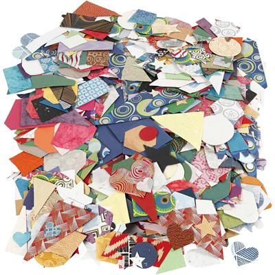 Creativ Company Vormen van handgemaakt papier, afm 25-130 mm, 110 gr, 500 gr/ 1 doos