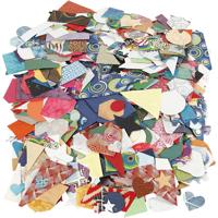 Creativ Company Vormen van handgemaakt papier, afm 25-130 mm, 110 gr, 500 gr/ 1 doos