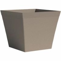 Bloempot Garden ID Taupe Vierkant 29 x 26 cm