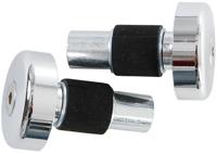 LSL stuureinde "flat caps" handlebar plugs 18mm flat sta chr