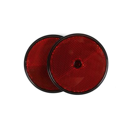 Benson Reflector - 2x - rood - schroefbevestiging - 85 mm - rond