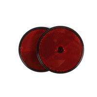 Benson Reflector - 2x - rood - schroefbevestiging - 85 mm - rond