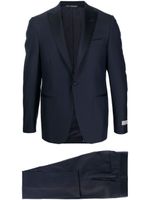 Canali costume à veste à simple boutonnage - Bleu